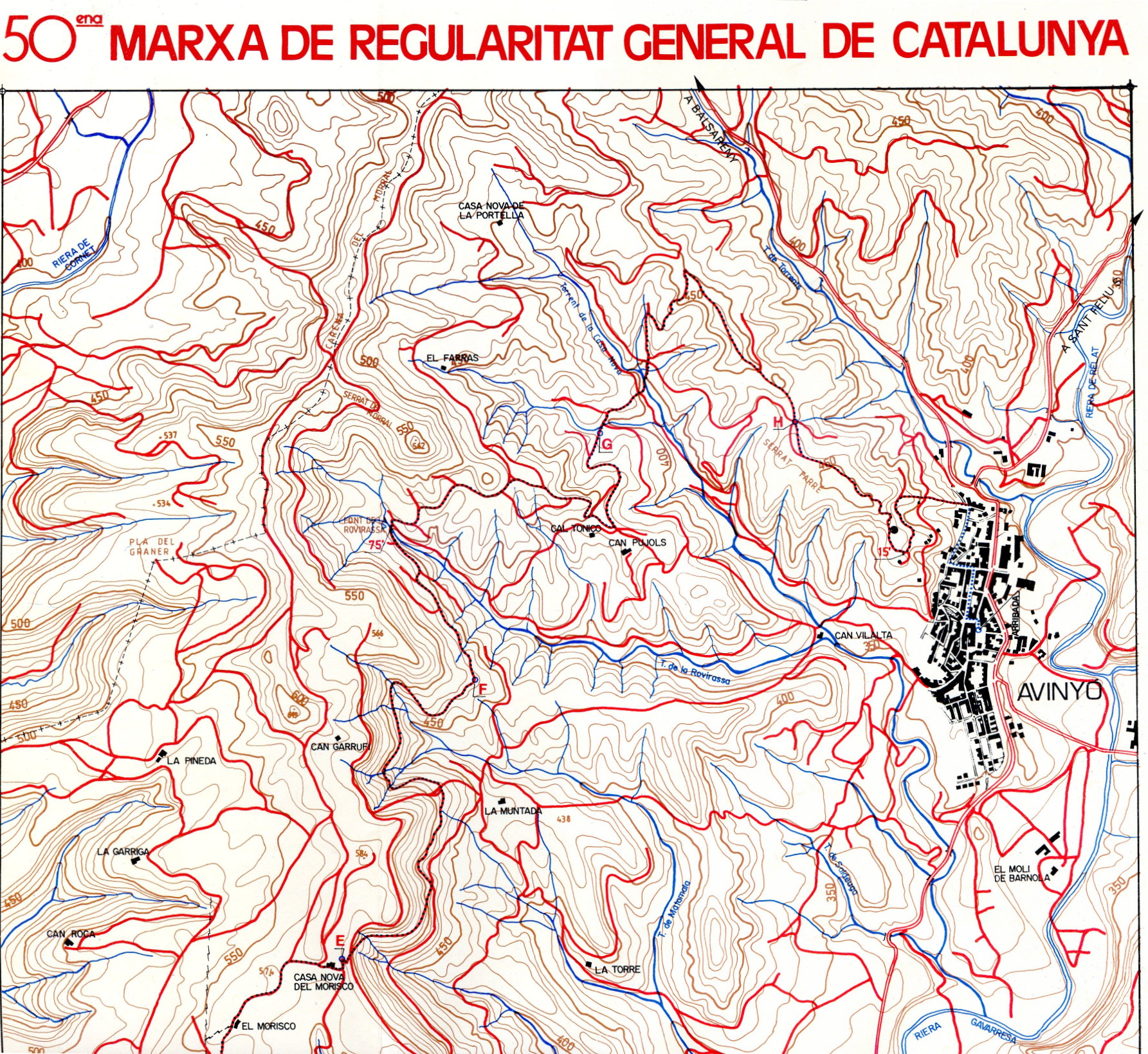 50ena Marxa de Reguralitat General de Catalunya - Portada
